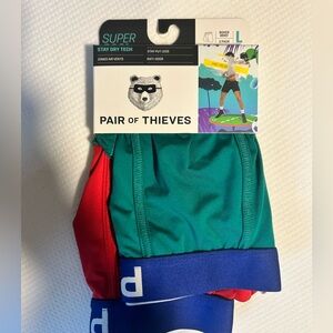 PAIR OF THIEVES BOXER BRIEFS NWT - Red and Green 2 Pack